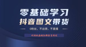 不出镜 不直播 图片剪辑日入1000+2023后半年风口项目抖音图文带货掘金计划-天天有课网