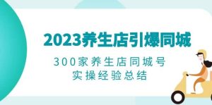 2023养生店·引爆同城,300家养生店同城号实操经验总结-天天有课网