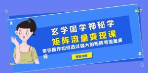 玄学国学神秘学矩阵·流量变现课,带你操作如何透过强大的矩阵号流量变现-天天有课网