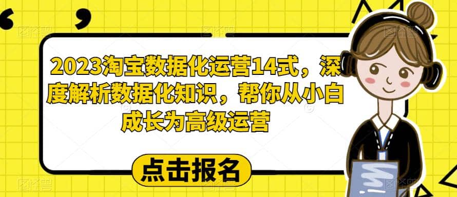 2023淘宝数据化-运营 14式，深度解析数据化知识，帮你从小白成长为高级运营-天天有课网