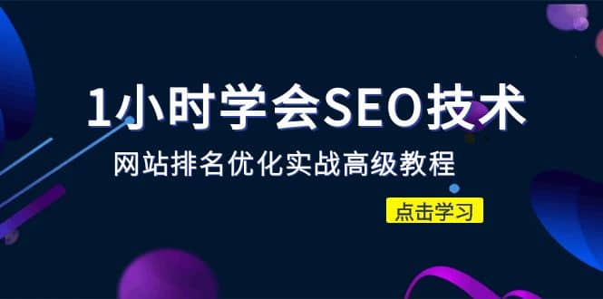 1小时学会SEO技术 网站排名优化实战高级教程-秒杀市面95%收费几千的SEO教程-天天有课网