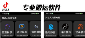 对外收费699抖音傻瓜式一键搬运,起号专用5分钟一个视频《软件+详细教程》-天天有课网