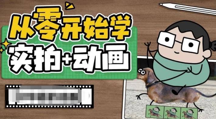 从零开始学实拍加动画，实拍加动画创意教程（49节视频课）-天天有课网