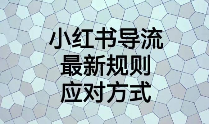 小红书导流最新规则应对方式【揭秘】-天天有课网