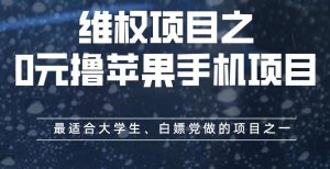 维权项目之0元撸苹果手机项目,最适合大学生、白嫖党做的项目之一【揭秘】-天天有课网