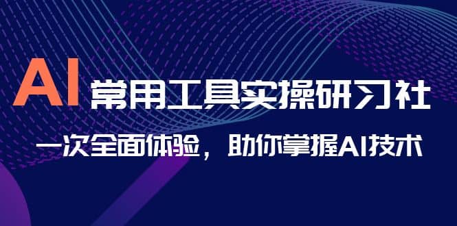 AI-常用工具实操研习社，一次全面体验，助你掌握AI技术-天天有课网