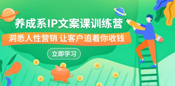 养成系-IP文案课训练营，文案心法的天花板 洞悉人性营销 让客户追着你收钱-天天有课网