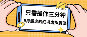 一单50-288，一天8单收益500＋小红书虚拟资源变现，视频课程＋实操课-天天有课网