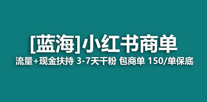 2023蓝海项目【小红书商单】流量+现金扶持，快速千粉，长期稳定，最强蓝海-天天有课网