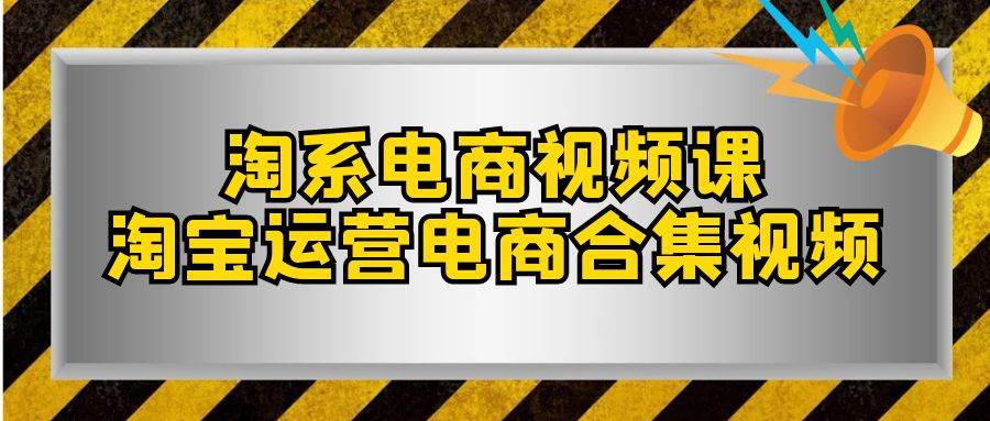淘系-电商视频课，淘宝运营电商合集视频（33节课）-天天有课网