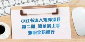 小红书达人矩阵项目第二期,简单易上手,兼职全职都行(11节课)-天天有课网