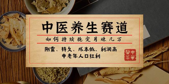 某公众号付费文章：中医养生赛道，如何持续稳定月赚几万-天天有课网