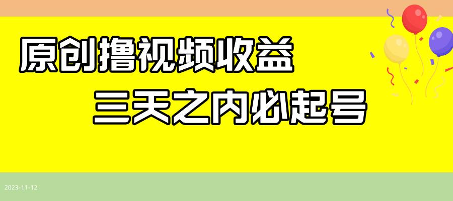 最新撸视频收益玩法，一天轻松200+-天天有课网