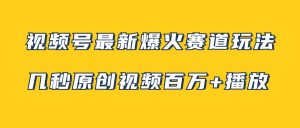 视频号最新爆火赛道玩法,几秒视频可达百万播放,小白即可操作(附素材)-天天有课网