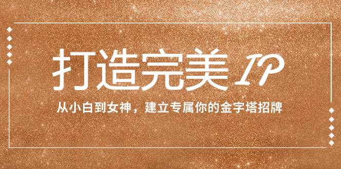 打造完美IP：从小白到女神，建立专属你的金字塔招牌（15节课）-天天有课网