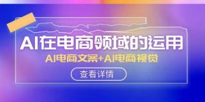 AI-在电商领域的运用线上课,AI电商文案+AI电商视觉(14节课)-天天有课网