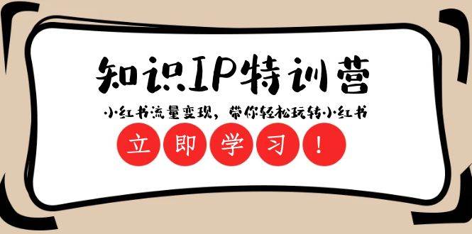 知识IP特训营 ：小红书-流量变现，带你轻松玩转小红书（23节视频课）-天天有课网
