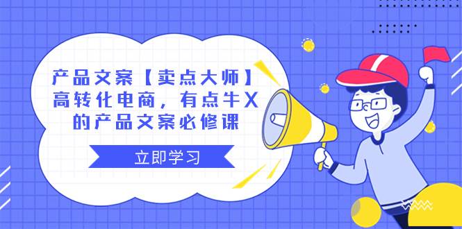 产品文案【卖点大师】高转化电商，有点牛X的 产品文案必修课-天天有课网