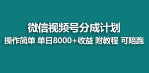 【蓝海项目】视频号分成计划最新玩法,单天收益8000+,附玩法教程,24年…-天天有课网