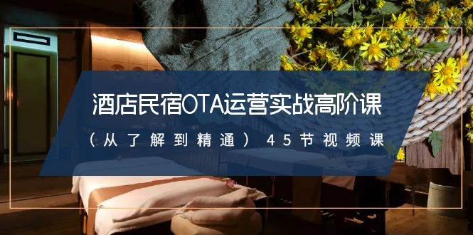 酒店民宿-OTA运营实战高阶课（从了解到精通）45节视频课-天天有课网