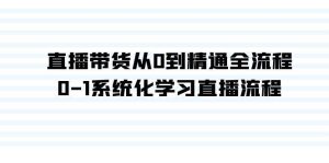直播带货从0到精通全流程,0-1系统化学习直播流程(35节课)-天天有课网