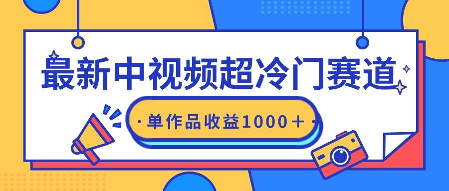 最新中视频超冷门赛道，轻松过原创，单条视频收益1000＋-天天有课网