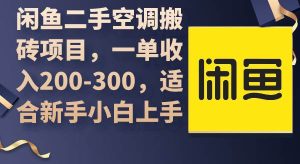 闲鱼二手空调搬砖项目，一单收入200-300，适合新手小白上手-天天有课网