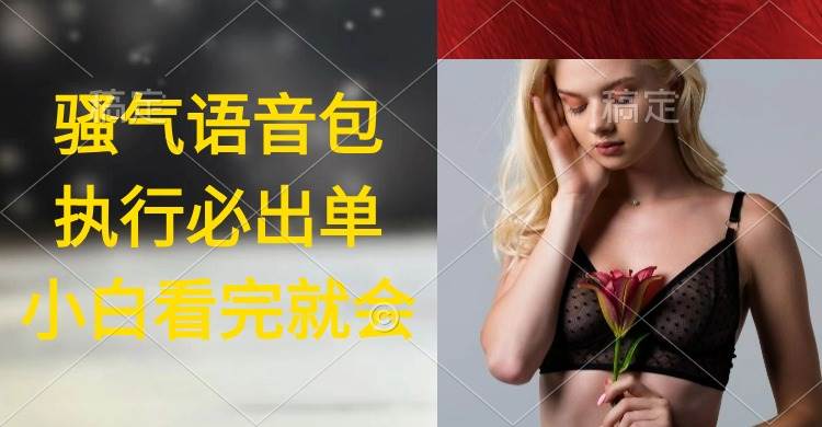 执行就出单，日入2000+，超火骚气语音包，小白看完课程就能马上实操-天天有课网