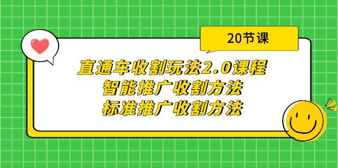 直通车收割玩法2.0课程：智能推广收割方法+标准推广收割方法（20节课）-天天有课网