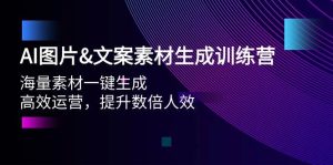 AI图片文案素材生成训练营,海量素材一键生成 高效运营 提升数倍人效-天天有课网
