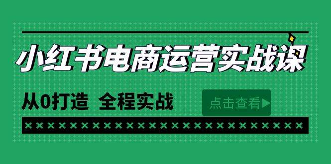 最新小红书·电商运营实战课，从0打造  全程实战（65节视频课）-天天有课网
