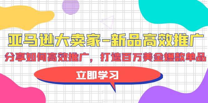 亚马逊 大卖家-新品高效推广，分享如何高效推广，打造百万美金爆款单品-天天有课网