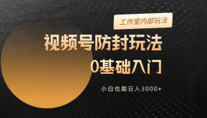 2024微信视频号更新封号游戏玩法,零基础入门,新手也可以日入3000-天天有课网