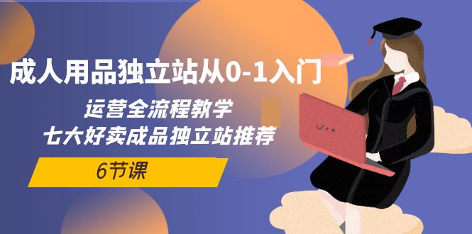 两性用品自建站从0-1新手入门，经营全过程课堂教学，七很好卖制成品自建站强烈推荐-6堂课-天天有课网