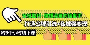 示范区赢利·做懂流量股票操盘手,连通公域流量引流方法 公域强转现,约9小时面授课-天天有课网