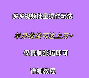 拼多多视频带货快速过爆款选品教程 每天轻轻松松赚取三位数佣金 小白必…-天天有课网