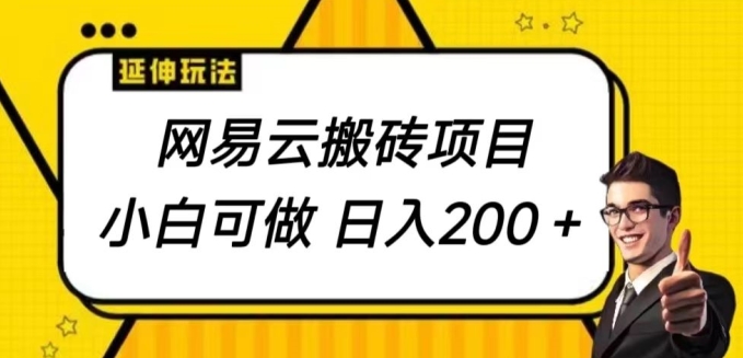 网易云音乐搬砖项目，小自能做，日入200-天天有课网