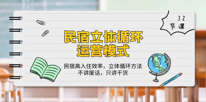 民宿客栈立体式循环系统经营模式：民宿客栈高搬入高效率，立体式循环系统方式，只谈干货知识-天天有课网