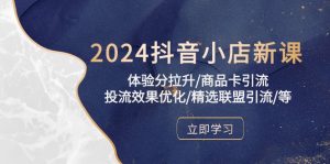 2024抖音小店新课,感受分拉涨/产品卡引流方法/投流实际效果提升/精选联盟引流方法/等-天天有课网