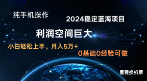 2024新蓝海项目 暴力行为小众持续稳定  纯手机操控 单日盈利3000  新手当日入门-天天有课网