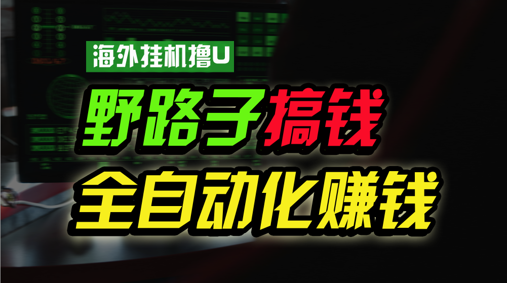 海外挂机撸U新平台，日赚15美元，全程无人值守，可批量放大，工作室内部项目！-天天有课网