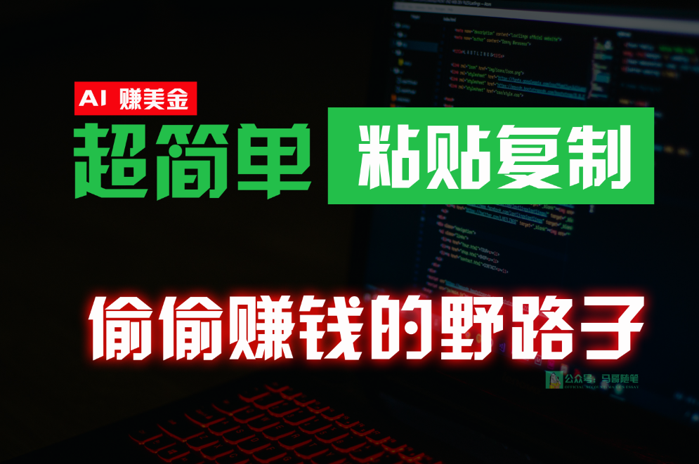 悄悄挣钱歪门邪道，0成本费国外挖金，没脑子粘贴复制，稳定且超级简单，适宜副业兼职-天天有课网