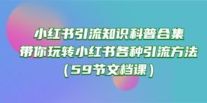 小红书引流知识普及合辑，带你玩转小红书的各种各样推广方法-天天有课网