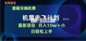 用里程积分换取飞机票出售赚取差价，纯手机操控，新手做兼职月入10万-天天有课网