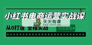 全新小红书的·网店运营实战演练课，从0打造出  全过程实战演练-天天有课网