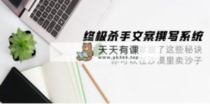 最终 凶手创意文案-编写系统软件 如果你掌握了这些窍门 你能沙漠里卖沙子-42节-天天有课网