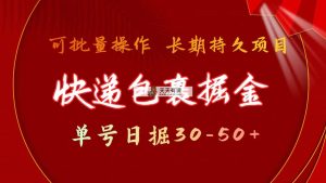快件包裹掘金队 运单号日掘30-50  可大批量变大 长期长久新项目-天天有课网