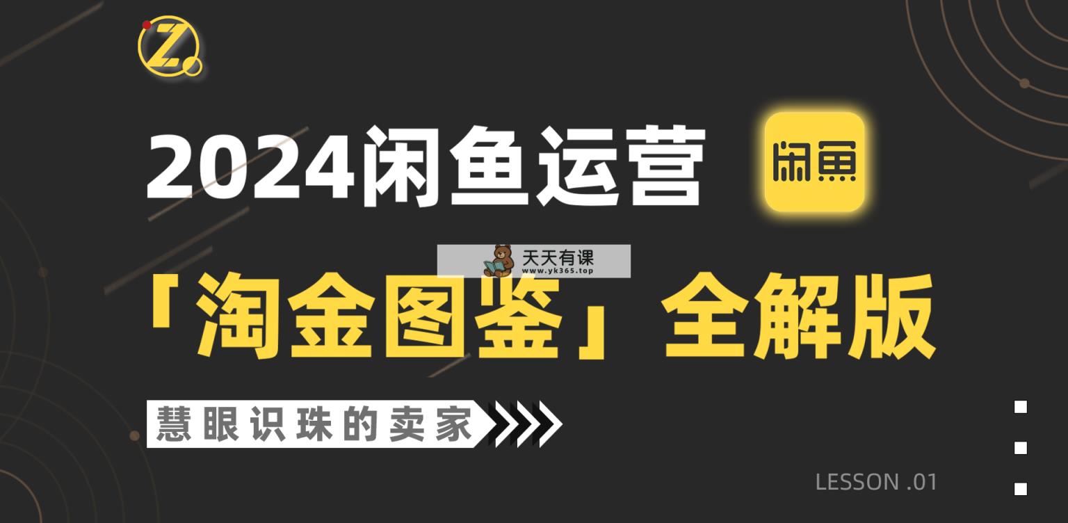 2024闲鱼运营，【挖金图签】详解版-天天有课网