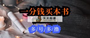 每天花1分钱买一本书，闲鱼出售9.9-19.9不等，多账号多撸 新手小白均可操作-天天有课网