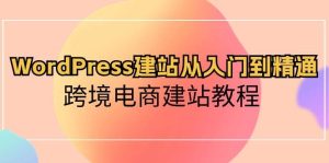 WordPress建站从入门到精通,跨境电商建站教程-天天有课网